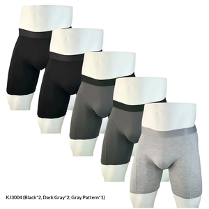 Boxer da <span class=keywords><strong>Uomo</strong></span> Plus-Size Personalizzati per il Commercio Estero, a Vita Media, in Maglia, Sportivi, Anti-Sfregamento, in Puro Cotone - Product Image 6