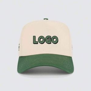 Original Customized Snapback Two Tone Curved Brim Woven Patch 100% Cotton Blank Sport Gorras a <b>Frame</b> Baseball Caps Hats - Product Image 1