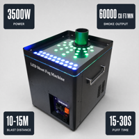 MAYAFX – Machine à brouillard à double tension 110V/220V, vente directe usine, logo personnalisé OEM, générateur de fumée haute vitesse