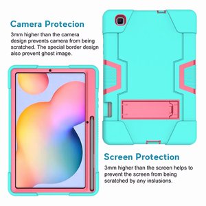 Custodia ibrida antiurto a corpo intero con supporto per tablet Samsung <span class=keywords><strong>Galaxy</strong></span> TAB <span class=keywords><strong>S6</strong></span> <span class=keywords><strong>Lite</strong></span> 10.4 SM-P610 615 - Product Image 6
