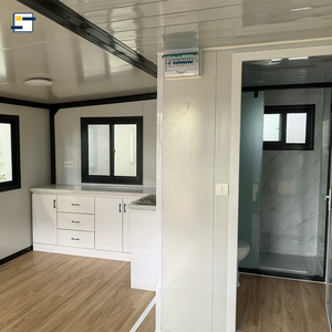 40ft mở rộng đúc sẵn mô-đun vận chuyển container nhà 12M chỗ ở đơn vị cho phòng ngủ sử dụng được làm từ bảng điều khiển bánh sandwich - Product Image 5