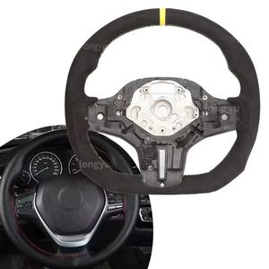 Volant Alcantara pour <span class=keywords><strong>BMW</strong></span> E12 E28 E34 E39 E60 E61 F10 F11 F07 G30 G31 G60 G61 E23 E32 <span class=keywords><strong>E38</strong></span> E65 E66 E67 E68 F01 F02 F03 F04 - Product Image 1