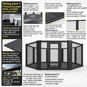 Panneaux de cage MMA octogonale pliables, taille personnalisée, cage de combat pour club d'arts martiaux - Product Image 4