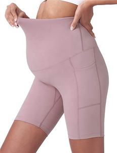 Short de maternité pour femme sur le ventre Biker Workout Yoga Active Summer Pregnancy Running Short Leggings - Product Image 4