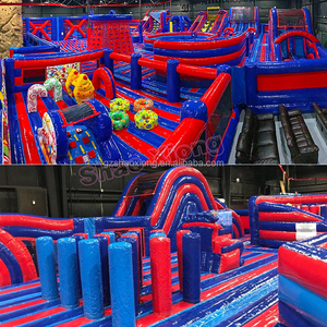 Trong nhà khổng lồ Inflatable các chướng ngại vật ngoài trời nhảy vui vẻ lâu đài sân chơi trò chơi giải trí Inflatable Trampoline công viên chủ đề - Product Image 5