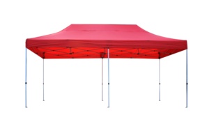 3X6M Tente économique étanche pour spectacle et fête Gazebo Protection UV Jardin Extérieur Instantané Pop Up Pliable Paroi Latérale Rouge - Product Image 2