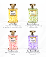 Gel Douche Floral Marque Blanche OEM Personnalisé avec Logo Pétales de Fleurs Réelles Hydratant Rose Jasmin 500ml Vente en Gros