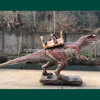 Özel Yapım Robotik Tyrannosaurus Rex Eğlence Parkı İçin Binilebilir Oyuncak veya Çocuklar İçin Etkileşimli Animatronik Dinozor Binme Cihazı