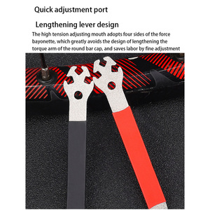 <span class=keywords><strong>Clé</strong></span> à rayons de vélo, outil de réglage de jante de VTT pour le redressage de roues, correction de capuchons de rayons, outil manuel de réparation - Product Image 5