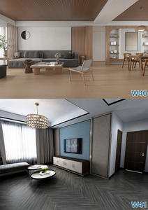 Papel pintado de grano de madera MOI, pegatina de suelo, pegatina de pared de PVC, pegatina de azulejo de suelo impermeable de vinilo - Product Image 5