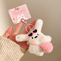 Porte-clés en peluche en gros, cadeaux promotionnels, breloques de sac, design de personnage, mini jouet en peluche doux Kawaii, porte-clés en peluche personnalisé mignon