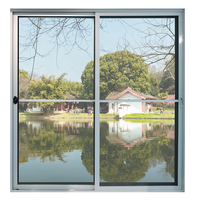 Porte coulissante de style thaïlandais en aluminium à coupure thermique pour l'extérieur de la maison Portes coulissantes écologiques pour patio Porte coulissante