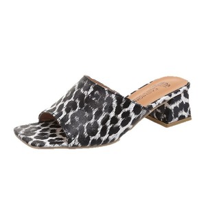 Sandalias Elegantes con Estampado de Leopardo y Tacón Medio Cuadrado para Mujer, Novedad de Verano, Talla 43 - Product Image 5