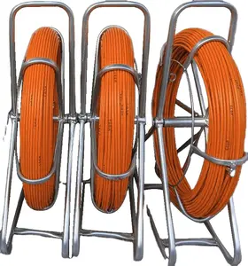 Fiberglass Duct Rodder Best Price Flexible 8mm 200m Detectable Fiberglass Cable Push Pull Rodder Cable Pulling Tool Fiberglass Duct Rodders