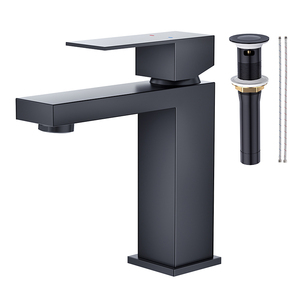 304 Stainless Steel Hole Single Handle Ceramic Basin Faucet Chrome Finish <b>Deck</b> Mounted CUPC Certified Bathroom Sink - Product Image 5