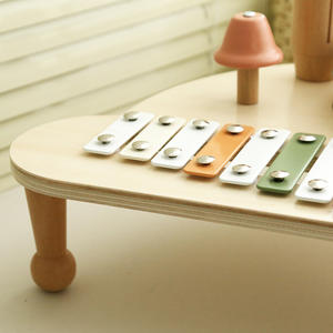 Nuevo producto de madera para Educación Temprana, soporte de batería multifuncional, rompecabezas de música, juguete de iluminación, nave espacial, escenario de música - Product Image 2