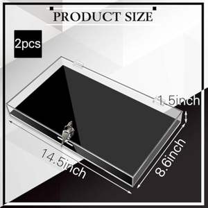 ตู้โชว์เครื่องประดับอะคริลิกรักษาความปลอดภัยแบบล็อคโปร่งใสผลิตตามสั่ง - Product Image 2