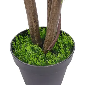 Venta al por mayor resistente a los rayos UV Faux Modern Large Bonsai Live Topiary Planta de boj Árboles artificiales verdes para decoración de interiores