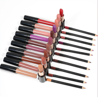 Kit de rouge à lèvres liquide mat 3 en 1 cosmétique longue durée personnalisé de marque privée et ensemble de crayon à lèvres vente en gros