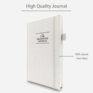 Tissu personnalisé lin couverture rigide <span class=keywords><strong>Gratitude</strong></span> Journal santé mentale <span class=keywords><strong>Gratitude</strong></span> pleine conscience spirituelle amour <span class=keywords><strong>de</strong></span> soi Journal cahiers - Product Image 4
