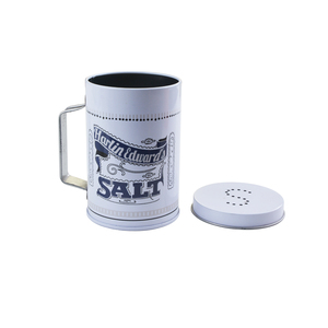 Caja de lata de metal personalizada directa de fábrica, latas de metal vacías para goma de mascar, sal, <span class=keywords><strong>pimienta</strong></span> y contenedores de especias con asa - Product Image 2