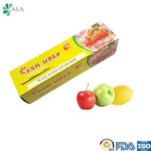 Pvc Food Cling Film High Quality Cheap Soft Roll Type Pvc Stretch Film Moisture Proof Transparent Wrapping Roll