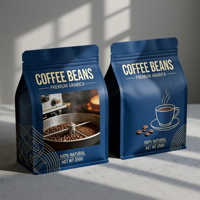 Sacs à café personnalisés avec logo, 250g, 500g, 1kg, en gros, sachets d'emballage de café recyclables avec fermeture éclair et valve