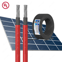 JZD UL4703 10/12/14/16AWG Photovoltaik 6 mm2 4 mm2 8awg 10awg Flaches rundes 600V/1000V/2000V Solarpanel-Stromkabel PV1-F kabel