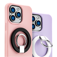 Porte-anneau magnétique étui de téléphone portable accessoires magnétiques porte-anneau rotatif rond pliable pour iphone 11 12 13 14 15 16E