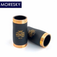 MORESKY BB Clarinet Lacquer Gold 17 Keys Copper-Nickel Soprano Clarinet Black ABS Resin Customized Woodwind E111