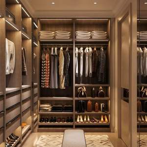 Moontree Custom Luxury Dormitorio Muebles De Madera Walk in Closet Armario Gabinete - Product Image 3