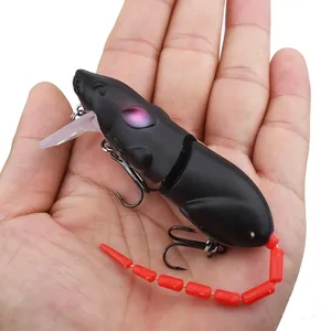 Señuelo de Pesca de Rata de Superficie de 15.5g, Señuelo de Rata Multisección, Señuelo Artificial, Crankbait de Rata, Wobbler, Pesca, Señuelos <span class=keywords><strong>para</strong></span> Lubina - Product Image 3