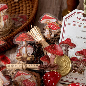 Nature paysage autocollants ensemble pour <span class=keywords><strong>Scrapbooking</strong></span> Junk Journal Transparent bagages Scrapbook fournitures journalisation fleur autocollant - Product Image 3