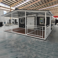 Nouvelle maison préfabriquée modulaire mobile extensible en conteneur, pliable, avec toilettes, pour bureau portable