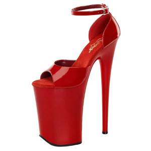 Nuevos Zapatos de Plataforma Negros de 20 cm para Pole Dance, Tacones Altos de 8 Pulgadas para <span class=keywords><strong>Mujer</strong></span>, Antideslizantes y Acolchados para Discotecas, Fetiches, Verano - Product Image 2