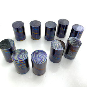 Bastone dambtanium su misura della materia prima per la fabbricazione di anelli di <span class=keywords><strong>titanio</strong></span> damasco barra rotonda - Product Image 5