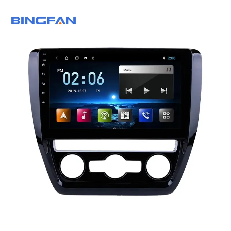Android 9.0 system car player with gps navigator radio for For VW Volkswagen Sagitar Jetta Bora 2011-2016 10.1 inch