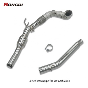 Tubo de Escape de Alto Rendimiento Rongdi de 200 Celdas con Catalizador para VW Golf MK8R, Acero Inoxidable 304, 1.5 mm de Espesor, con Protección Térmica - Product Image 5