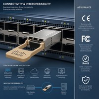 Module émetteur-récepteur optique Cisco SFP 10G SR 850nm 300m OM3 400m OM4 MMF FCoE HPC avec connecteur LC, garantie 1 an