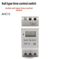 Ahc15A pengontrol waktu otomatis, saklar pengatur waktu 220V dengan tipe rel panduan Max 25A arus Thc15A