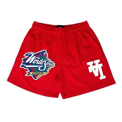 Pantalones cortos de baloncesto con logotipo personalizado para hombre, Shorts básicos de poliéster con bolsillos y dobladillo lateral profundo para verano