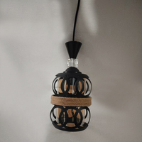 Suspension de style africain pour la décoration intérieure, créative et minimaliste, pour la salle à manger intérieure, suspension E27 (0285-1P)