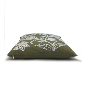 Funda decorativa de cojín de lujo con bordado floral, microfibra, 3D, Primavera - Product Image 2