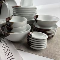 Service de table en céramique de Longquan, style nordique minimaliste moderne, pour restaurants et hôtels, style japonais, personnalisable
