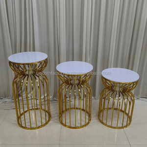 Base de Metal de Alta Calidad para Exhibición de Pasteles y Flores, Pedestal de Acero Inoxidable para Bodas y Eventos - Product Image 1