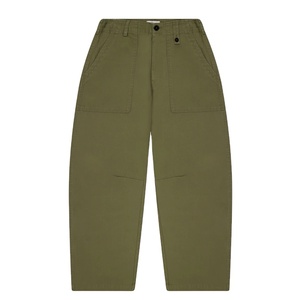 Achetez directement auprès du fabricant chinois Pantalon ballon à chevrons olive à cordon de serrage interne à la taille Pantalon de fatigue à genou arrondi - Product Image 3