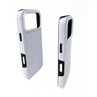 Coque de téléphone 3D sublimable de haute qualité, revêtement brillant/mat 2 en 1, pour iPhone 18/18 Pro, avec bouton d'ouverture/fermeture, coque résistante