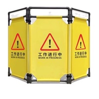 Ventes en vrac de barrière pliante de route portable en tissu Oxford pour garde-corps d'ascenseur