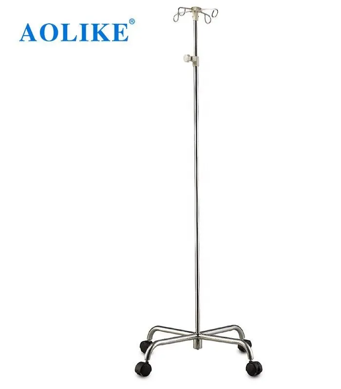 Складная подвижная стойка IV Pole из нержавеющей стали с 5 ножками