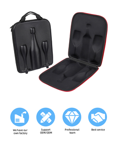 Rượu Vang Hiển Thị Thực Chai EVA Du Lịch Bảo Vệ Caja De Vino Đôi Kính Mang Hộp Cứng Cho Rượu Vang Bao Bì Thủy Tinh - Product Image 4